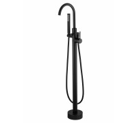 Смеситель Wonzon & Woghand Stick WW-88649017-MB напольный для ванны и душа, черный/матовый