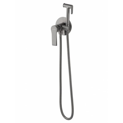 Смеситель Wonzon & Woghand Brilliant WW-88829079-BGM встраиваемый для гигиенического душа, темный графит