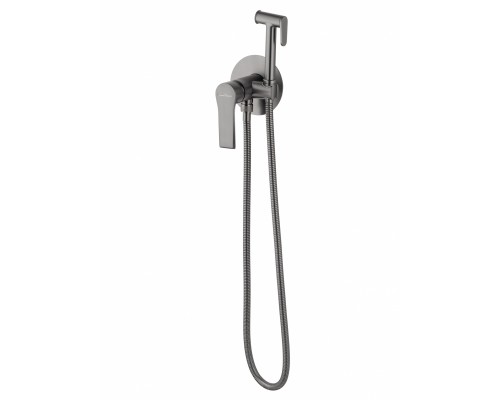 Смеситель Wonzon & Woghand Brilliant WW-88829079-BGM встраиваемый для гигиенического душа, темный графит