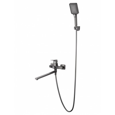 Смеситель Wonzon & Woghand Flex WW-639906-BGM для ванны и душа, темный графит