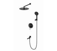 Душевая система Wonzon & Woghand Stick WW-88939017-MB встраиваемая, черный/матовый