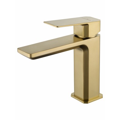 Смеситель Wonzon & Woghand Diamond WW-88139011-BG для раковины, брашированное золото