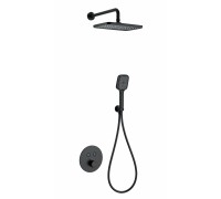 Душевая система Wonzon & Woghand WW-D2017-A-MB встраиваемая с термостатом, черный/матовый