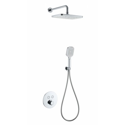Душевая система Wonzon & Woghand WW-D2017-A-CR встраиваемая с термостатом, хром