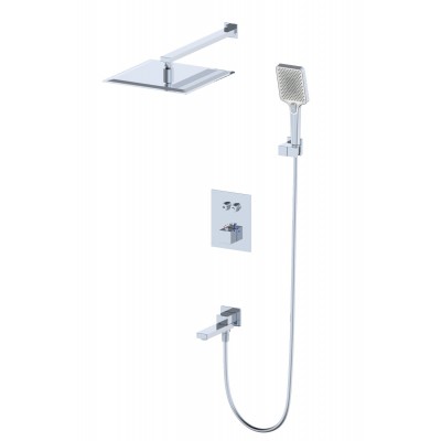 Душевая система Wonzon & Woghand WW-88929003-CR встраиваемая с термостатом, хром
