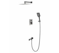 Душевая система Wonzon & Woghand Flex WW-88939072-BGM встраиваемая, темный графит