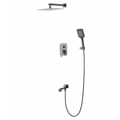 Душевая система Wonzon & Woghand Flex WW-88939072-BGM встраиваемая, темный графит