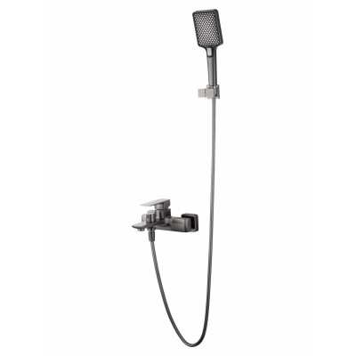 Смеситель Wonzon & Woghand Edge WW-88639003A-BGM для ванны и душа, темный графит