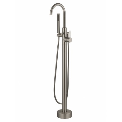 Смеситель Wonzon & Woghand Stick WW-88649017-BN напольный для ванны и душа, брашированный никель