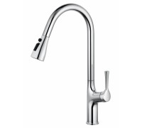 Смеситель Wonzon & Woghand WW-AE54123-CR для кухонной мойки с выдвижным изливом, хром