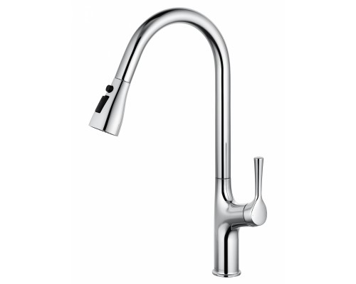 Смеситель Wonzon & Woghand WW-AE54123-CR для кухонной мойки с выдвижным изливом, хром