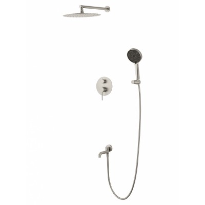 Душевая система Wonzon & Woghand Stick WW-88939017-BN встраиваемая, брашированный никель