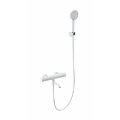 Смеситель Wonzon & Woghand INN 2 WW-A2006-A1-MW для ванны и душа с термостатом, белый/матовый