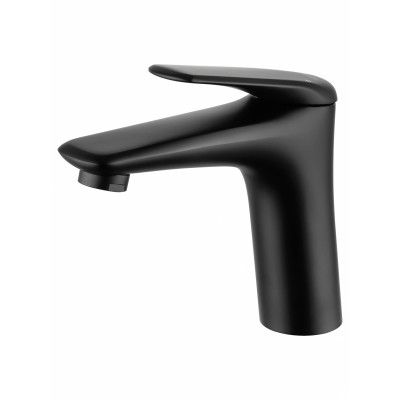 Смеситель Wonzon & Woghand Elbe WW-A41222-MB для раковины, черный/матовый