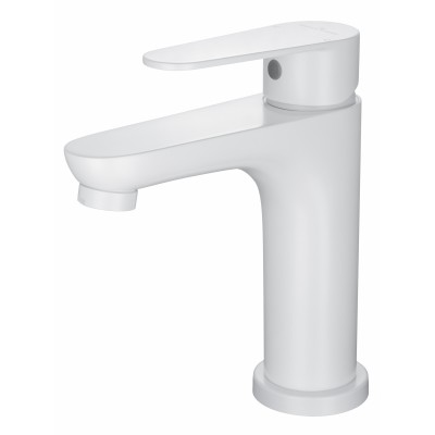 Смеситель Wonzon & Woghand Alfa WW-A40202-MW для раковины, белый/матовый