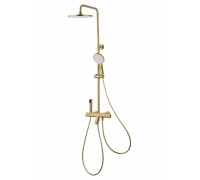 Душевая система Wonzon & Woghand The ONE WW-B3094-BG с термостатом, брашированное золото