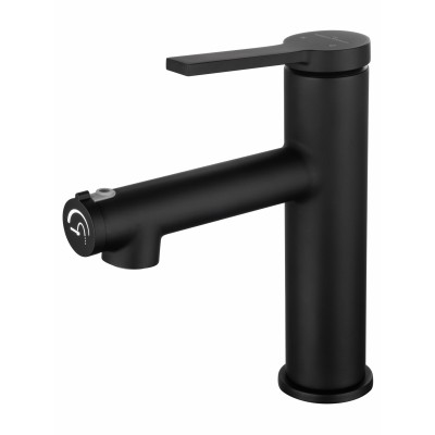 Смеситель Wonzon & Woghand WW-H1017-MB для раковины, черный/матовый