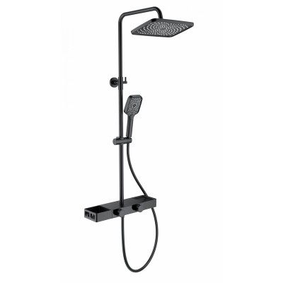 Душевая система Wonzon & Woghand Shelf WW-B3552-MB черный/матовый