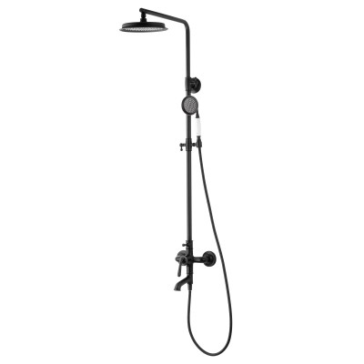 Душевая система Wonzon & Woghand Steam WW-88739008-MB черный/матовый