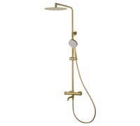 Душевая система Wonzon & Woghand Stick WW-88739903-BG с термостатом, брашированное золото
