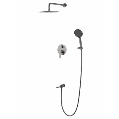 Душевая система Wonzon & Woghand Brilliant WW-88939079-BGM встраиваемая, темный графит