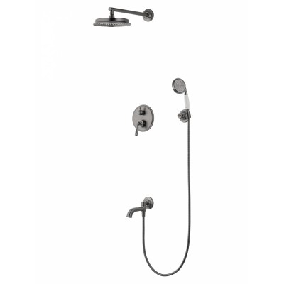 Душевая система Wonzon & Woghand Steam WW-88939008-BGM встраиваемая, темный графит