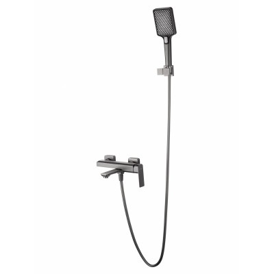 Смеситель Wonzon & Woghand Diamond WW-88639011-BGM для ванны и душа, темный графит