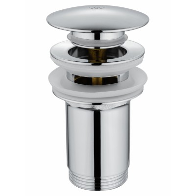 Донный клапан для раковины Wonzon & Woghand WW-88SS09-CR без перелива 1 1/4, хром