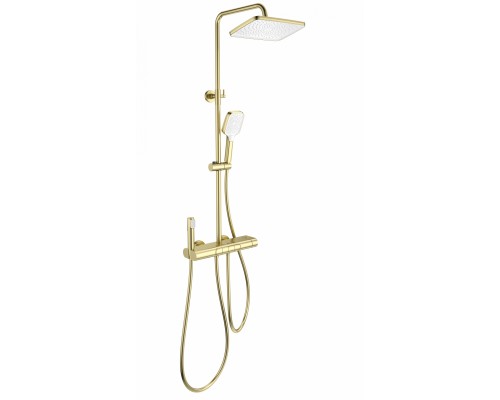 Душевая система Wonzon & Woghand Muse Legato WW-B4129-BG с термостатом, брашированное золото