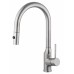 Смеситель Wonzon & Woghand WW-A21252-BS для кухонной мойки с выдвижным изливом, брашированный никель
