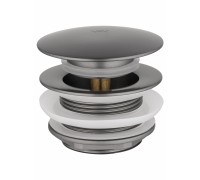 Донный клапан для ванны Wonzon & Woghand WW-SS105-BGM 1 1/2 темный графит