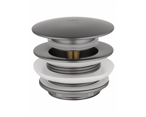 Донный клапан для ванны Wonzon & Woghand WW-SS105-BGM 1 1/2 темный графит