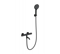 Смеситель Wonzon & Woghand INN 1 WW-B3013-A1-MB для ванны и душа с термостатом, черный/матовый