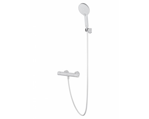 Смеситель Wonzon & Woghand INN 3 WW-B2065-A-MW для душа с термостатом, белый/матовый