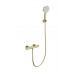 Смеситель Wonzon & Woghand INN 3 WW-B2012-A-BG для душа с термостатом, брашированное золото