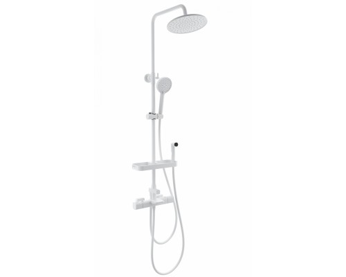 Душевая система Wonzon & Woghand Plate WW-C3017-A1-MW с термостатом, белый/матовый