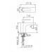 Смеситель Wonzon & Woghand Shark WW-481101-CR для раковины, хром