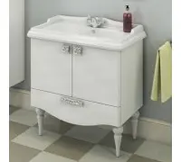 Тумба Comforty Монако 80-1 Белый глянец с раковиной Comforty 3380