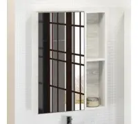 Зеркало-шкаф Comforty Прага 60х80 дуб белый
