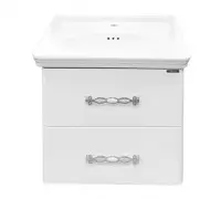 Тумба Comforty Неаполь 65 Белый глянец с раковиной 50165
