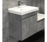 Тумба Comforty Осло 60 Бетон светлый с раковиной Fest 60 F01