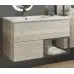 Тумба Comforty Мальме 90 Дуб дымчатый с раковиной Comforty 9090EL