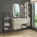 Тумба Comforty Мальме 90 Дуб дымчатый с раковиной Comforty 9090EL