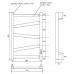 Полотенцесушитель электрический Point Феникс П5 500x600 PN15856W диммер справа, белый/матовый