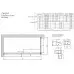 Шторка для ванны раздвижная Vegas Glass ZV+ZVF 180*85 07 01 профиль матовый хром, стекло прозрачное