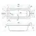 Акриловая ванна 1MarKa MARKA ONE Aelita 180x80