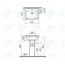 Раковина Vitra Form 300 9602B003-7650 с пьедесталом (55 см)