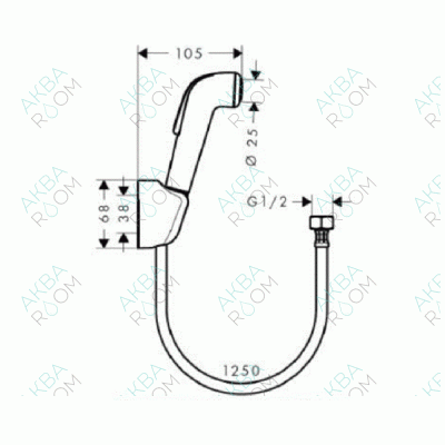 Гигиенический душ Hansgrohe 32127000
