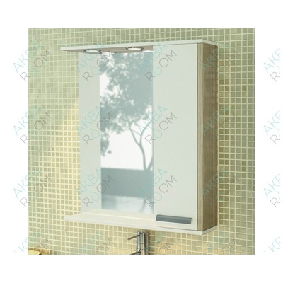Зеркало-шкаф Comforty Тулуза 75x84 сосна ларедо