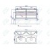 Тумба Aqwella Malaga 120 с двумя раковинами Malaga 120 Duet Mal.01.12 подвесная, белый/глянцевый